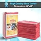 Simpli-Magic Cotton Shop Towels, Red, (Size: 14" x 12" - Case of 500)
