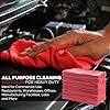 Simpli-Magic Cotton Shop Towels, Red, (Size: 14" x 12" - Case of 500)