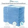 Simpli-Magic Cotton Hand Towels, Blue, (Size: 16" x 27")