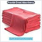 Simpli-Magic Cotton Shop Towels, Red, (Size: 14" x 12" - Case of 500)