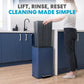 SIMPLI-MAGIC 13 Gallon/50 Liter Blue Trash Can Fluted Edge