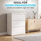 SIMPLI-MAGIC 3 Drawer Vertical Metal File Cabinet with Lock, White