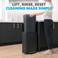 SIMPLI-MAGIC 13 Gallon/50 Liter Black Trash Can Fluted Edge
