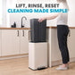 SIMPLI-MAGIC 13 Gallon/50 Liter Cream Trash Can Fluted Edge