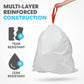 SIMPLI-MAGIC 8 Gallon / 30 Liter Trash Liner (Code A), Tear-Resistant Trash Bags for Kitchen, Office, Bathroom, and Bedroom Trash Cans, 60 pack
