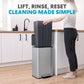 SIMPLI-MAGIC 13 Gallon/50 Liter Silver Trash Can Fluted Edge