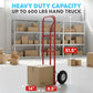 SIMPLI-MAGIC Steel Pneumatic Hand Truck Dolly, 600LBS – Convertible Heavy-Duty Moving Dolly Cart with 10" Wheels – Stable, Smooth Movement, Premium American Red Finish