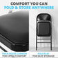 SIMPLI-Magic Black Foldable Chairs with Cushion, 12-Pack Padded Folding Chairs for Indoor/Outdoor Parties, Events, Weddings, and Dining