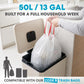 SIMPLI-MAGIC 13 Gallon/50 Liter Cream Trash Can Fluted Edge