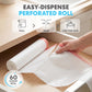 SIMPLI-MAGIC 8 Gallon / 30 Liter Trash Liner (Code A), Tear-Resistant Trash Bags for Kitchen, Office, Bathroom, and Bedroom Trash Cans, 60 pack