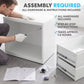 SIMPLI-MAGIC 3 Drawer Vertical Metal File Cabinet with Lock, White