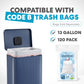 SIMPLI-MAGIC 13 Gallon/50 Liter Blue Trash Can Fluted Edge