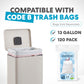 SIMPLI-MAGIC 13 Gallon/50 Liter Cream Trash Can Fluted Edge