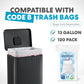SIMPLI-MAGIC 13 Gallon/50 Liter Black Trash Can Fluted Edge