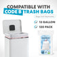 SIMPLI-MAGIC 13 Gallon/50 Liter Cloud Dancer Trash Can Fluted Edge