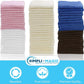 Simpli-Magic Cotton Wash Cloths 12"x12" (50 Pack) – Highly Absorbent Soft Towels – Commercial Terry Washcloth for Face, Hand, Bath, Kitchen, Gym & Hotel (Multicolor)