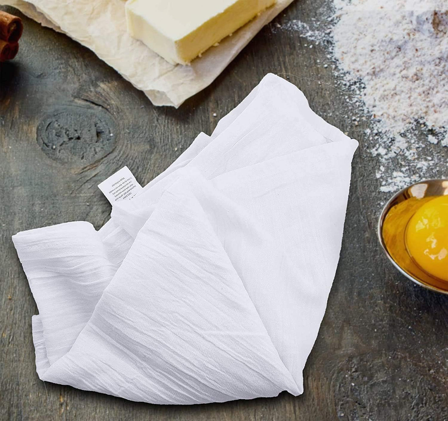 SIMPLI-MAGIC Flour Sack Kitchen Towels 24"x24" (12 Pack) – 100% Cotton, Lint-Free, High Absorbent Tea Towels – Perfect for Dish, Baking, Crafting