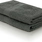 Simpli-Magic Bath Towel Set, 2 Bath Towels, 2 Hand Towels, and 4 Washcloths (8 Piece Set), Ring Spun Cotton Highly Absorbent Towels for Bathroom, Shower Towel (Gray)