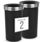 SIMPLI-MAGIC 16 Gallon (60L) Open Top Trash Can – Round Commercial Trash Can – Smudge-Resistant, Easy to Clean, Non-Skid Base, Stainless Steel (2 Pack)