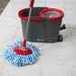 Simpli-Magic Spin Mop and Bucket with Wringer Set, Mop Bucket Cleaning System with Foot Pedal, 3 Microfiber Mop Heads, New Generation with More Spin Cycles