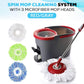 Simpli-Magic Spin Mop and Bucket with Wringer Set, Mop Bucket Cleaning System with Foot Pedal, 3 Microfiber Mop Heads, New Generation with More Spin Cycles