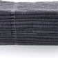 SIMPLI-MAGIC Cotton Hand Towels 16"x27" (12 Pack) – Soft Towels for Bathroom, Kitchen, Salon & Gym (Gray)