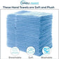 SIMPLI-MAGIC Cotton Hand Towels 16"x27" (12 Pack) – Soft Towels for Bathroom, Kitchen, Salon & Gym (Blue)