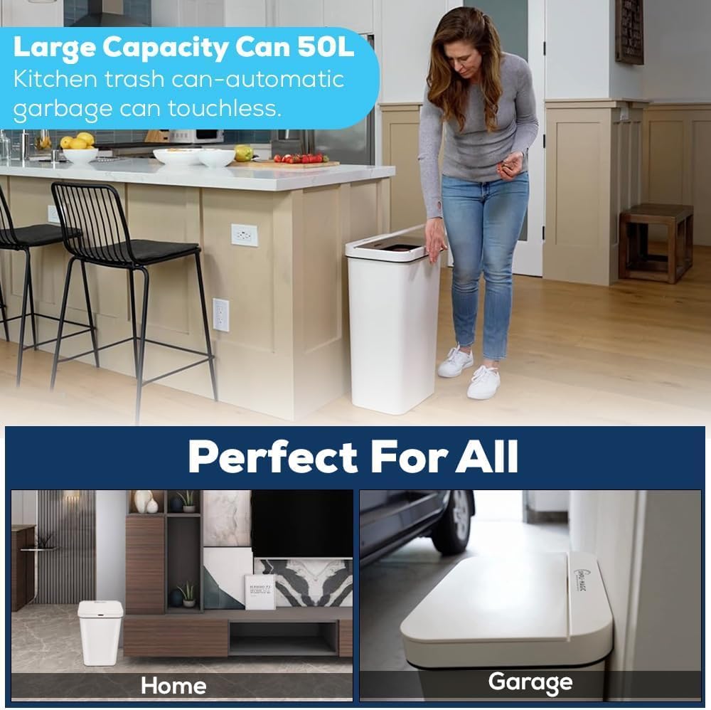 Simpli-Magic 13 Gallon (50L) Motion Sensor Touchless Trash Can
