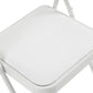 Simpli-Magic 6 Pack White Padded Folding Chairs with Cushion – Durable Metal Foldable Chairs for for Indoor Outdoor Weddings, Parties, Backyard & Office Events