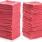 Simpli-Magic Commercial Grade Shop Towels, Pack of 500, Red
