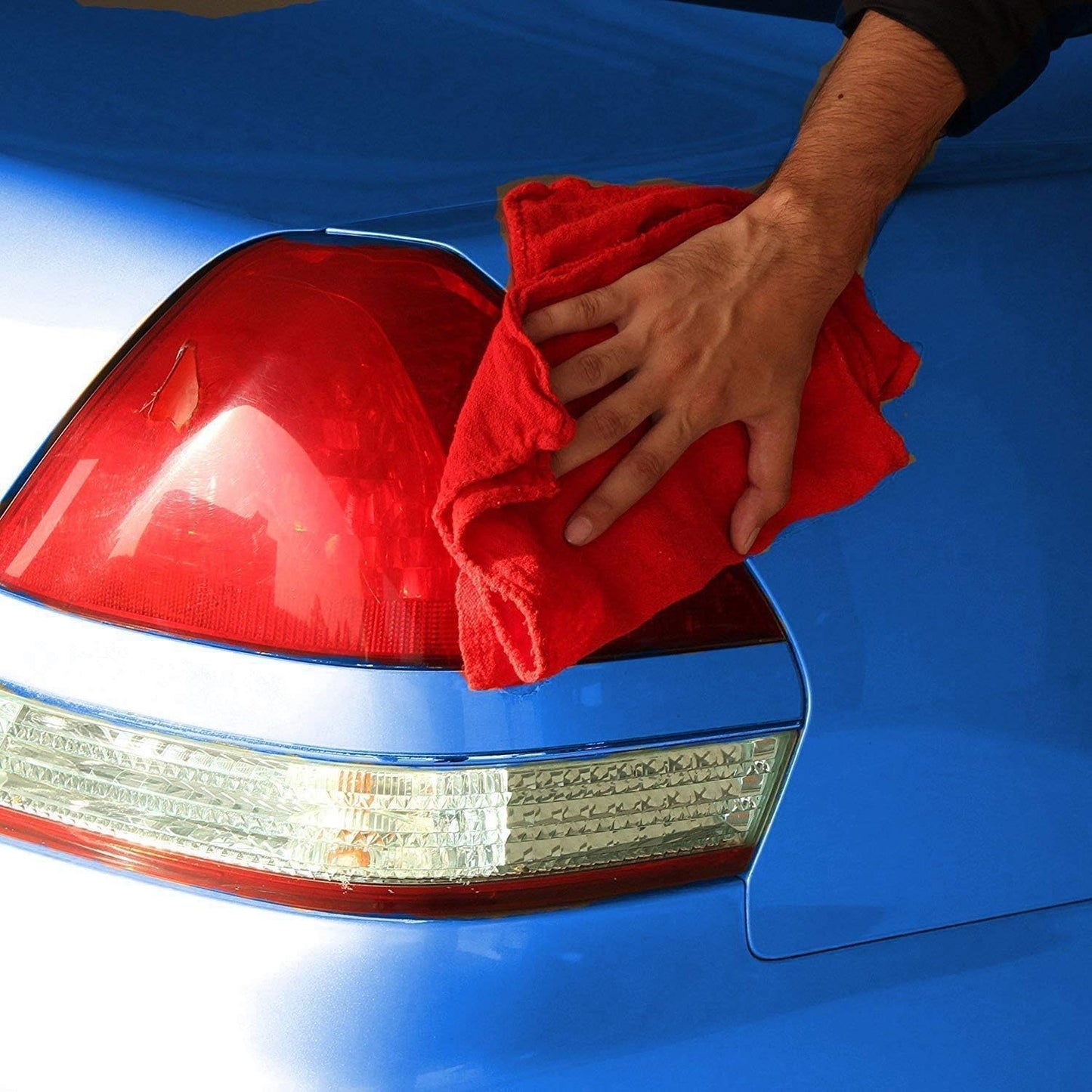 Simpli-Magic Commercial Grade Shop Towels, Pack of 500, Red