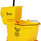 SIMPLI-MAGIC Commercial Mop Bucket with Side Press Wringer, 26 Quart – 50,000 Cycles Wringer – Industrial Mop Bucket with Wheels, Yellow