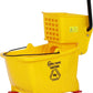SIMPLI-MAGIC Commercial Mop Bucket with Side Press Wringer, 26 Quart – 50,000 Cycles Wringer – Industrial Mop Bucket with Wheels, Yellow