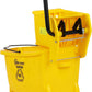 SIMPLI-MAGIC Commercial Mop Bucket with Side Press Wringer, 26 Quart – 50,000 Cycles Wringer – Industrial Mop Bucket with Wheels, Yellow