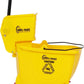 SIMPLI-MAGIC Commercial Mop Bucket with Side Press Wringer, 26 Quart – 50,000 Cycles Wringer – Industrial Mop Bucket with Wheels, Yellow