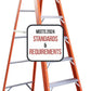 8-Foot Fiberglass Step Ladder, 250 LBS Capacity – 2024 Upgraded, Anti-Slip Rubber Feet, Lightweight & Durable Ladder for Home, Garage & Construction