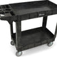 Simpli-Magic Rolling Utility Cart on Wheels, Heavy Duty with Ergonomic Handle, Deep Shelfs for Garage, Warehouse, Workshop, 600-Pound Capacity 40x33x17-Inch