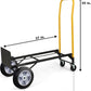SIMPLI-MAGIC 2 in 1 Convertible Hand Truck and Dolly, 800LBS – Heavy-Duty Moving Dolly Cart with 10" Flat Free Rubber Wheels & Handle