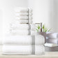 Simpli-Magic 8-Piece Premium Towel Set, 2 Bath Towels, 2 Hand Towels, and 4 Wash Cloths, 100% Ring Spun Cotton Highly Absorbent Towels for Bathroom, Gym, Hotel, and Spa