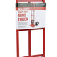 SIMPLI-MAGIC Steel Pneumatic Hand Truck Dolly, 600LBS – Convertible Heavy-Duty Moving Dolly Cart with 10" Wheels – Stable, Smooth Movement, Premium American Red Finish