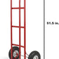 SIMPLI-MAGIC Steel Pneumatic Hand Truck Dolly, 600LBS – Convertible Heavy-Duty Moving Dolly Cart with 10" Wheels – Stable, Smooth Movement, Premium American Red Finish