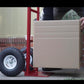 SIMPLI-MAGIC Steel Pneumatic Hand Truck Dolly, 600LBS – Convertible Heavy-Duty Moving Dolly Cart with 10" Wheels – Stable, Smooth Movement, Premium American Red Finish