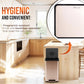 SIMPLI-MAGIC 50 Liter / 13.2 Gallon Soft-Close, Smudge Resistant Trash Can with Foot Pedal and Built in Filter- Stainless Steel, Rose Gold