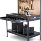 Simpli-Magic 48-Inch Workbench with Power Outlets and Light, Large Capacity 500LBS Evenly Distributed