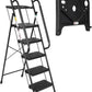 SIMPLI-MAGIC 5-Step Ladder, 800 LBS Capacity Folding Step Stool – Anti-Slip Wide Steps & Handgrip – ANSI Certified Lightweight & Durable Steel Stepping Stool for Kitchen, Home, Office & Garage