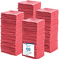 SIMPLI-MAGIC Cotton Shop Towels 14"x12" (100 Pack) – Reusable Cleaning Shop Rags for Automobiles, Industries, Garage and Homes (Red)
