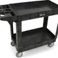 Simpli-Magic Rolling Utility Cart on Wheels, Heavy Duty Tool with Ergonomic Storage Handle and Deep Shelfs, Work Service for Garage, Warehouse, Workshop, 700-Pound Capacity 40 x 33 x 17-Inch
