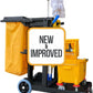 Simpli-Magic Premium Janitorial Utility Cart, Commercial, Yellow/Grey