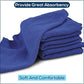 SIMPLI-MAGIC Cotton Shop Towels 14"x12" (150 Pack) – Reusable Cleaning Shop Rags for Automobiles, Industries, Garage and Homes (Blue)