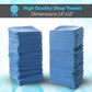 SIMPLI-MAGIC Cotton Shop Towels 14"x12" (150 Pack) – Reusable Cleaning Shop Rags for Automobiles, Industries, Garage and Homes (Blue)